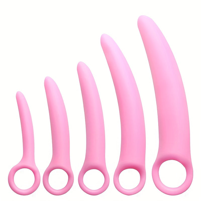 1pc Dream Birds Pink Silicone Crescent Anal Plug - Smooth, Sensual G-Spot Stimulator &amp; Butt Plug Dildo for Women and Men, Easy-to-Use for Beginners, No Batteries Required